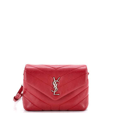 Loulou Shoulder Bag Matelasse Chevron Leather Toy