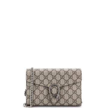 Dionysus Chain Wallet GG Coated Canvas Small