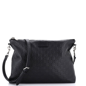 Convertible Zip Messenger Guccissima Leather Large