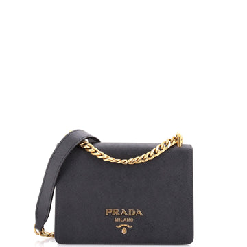 Chain Flap Bag Saffiano Leather Small