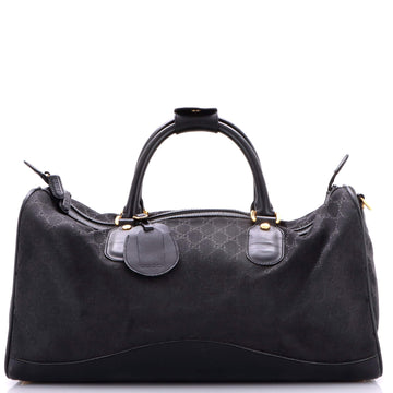 Zip Duffle Bag Vintage Web Canvas XL