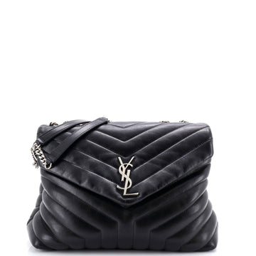 Loulou Shoulder Bag Matelasse Chevron Leather Medium