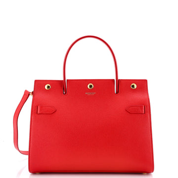 Title Top Handle Bag Leather Medium