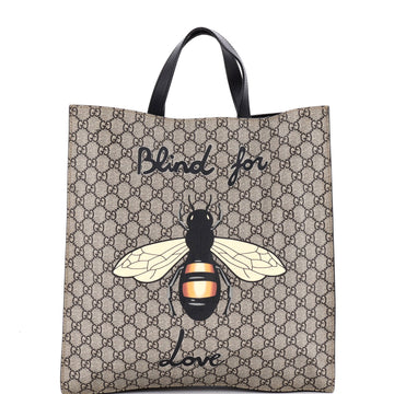 Convertible Soft Open Tote Printed GG Coated Canvas Tall