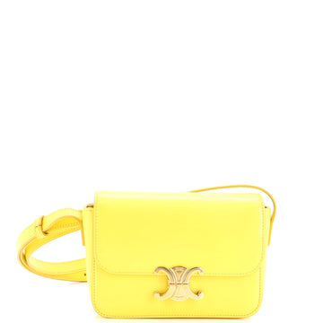Triomphe Shoulder Bag Smooth Calfskin Nano