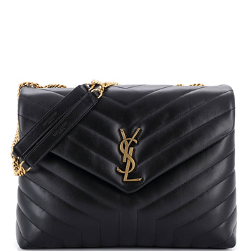 Loulou Shoulder Bag Matelasse Chevron Leather Medium