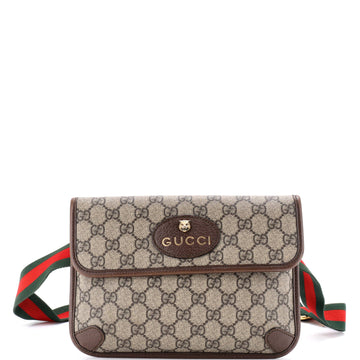 Neo Vintage Flap Belt Bag GG Coated Canvas