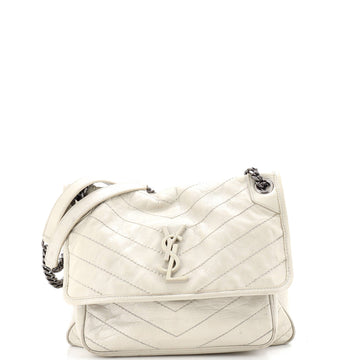 Niki Chain Flap Bag Matelasse Chevron Leather Medium