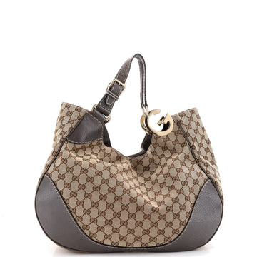 Charlotte Tote GG Canvas with Leather Large