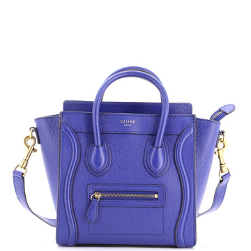 Luggage Bag Grainy Leather Nano