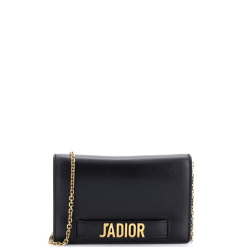 J'Adior Wallet on Chain Leather