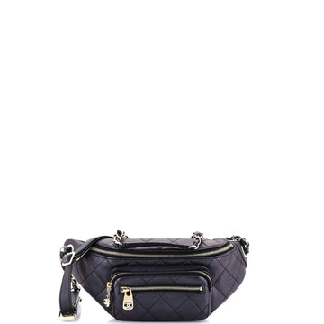 All About Waist Bag Quilted Iridescent Calfskin Small