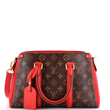 Soufflot Tote Monogram Canvas with Leather BB