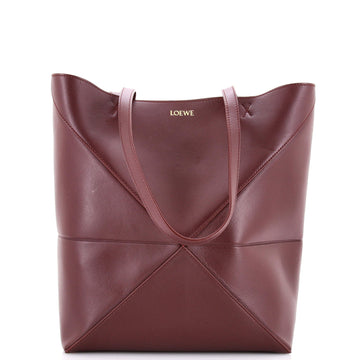 Puzzle Fold Tote Leather Medium