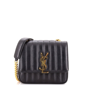 Vicky Crossbody Bag Vertical Quilted Leather Medium