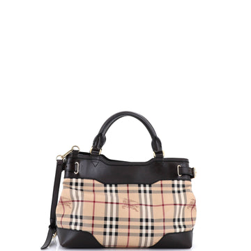 Hepburn Convertible Tote Haymarket Coated Canvas and Leather Small