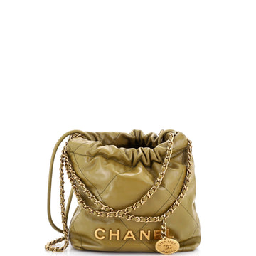 22 Chain Hobo Quilted Calfskin Mini