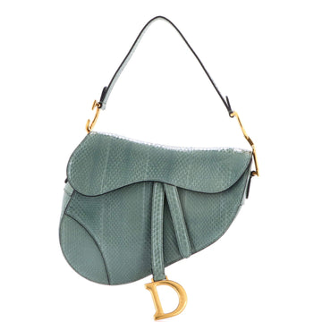 Saddle Handbag Python Medium