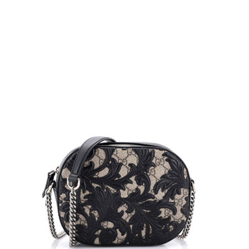 Chain Crossbody Bag Arabesque GG Coated Canvas with Leather Mini