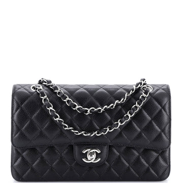 Classic Double Flap Bag Quilted Caviar Medium