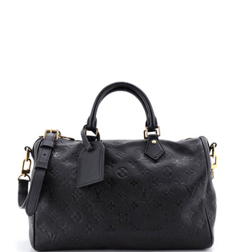 Speedy Soft Bandouliere Bag Monogram Empreinte Leather 30