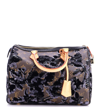 Speedy Handbag Fleur De Jais Monogram Canvas 30