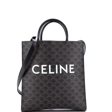Vertical Cabas Tote Triomphe Coated Canvas Medium