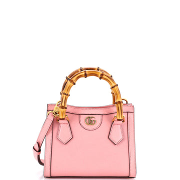 Diana NM Bamboo Handle Tote Leather Mini