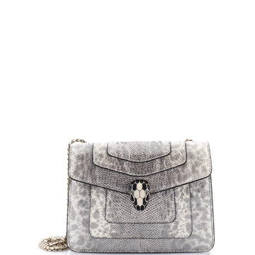 Serpenti Forever Crossbody Bag Metallic Karung Small