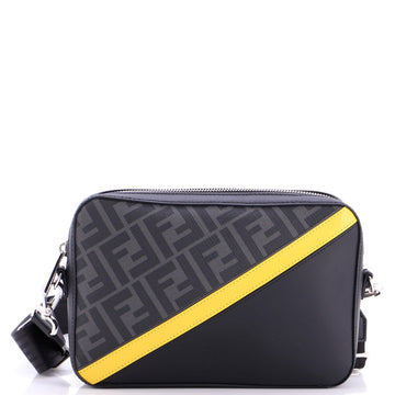 Camera Case Bag Zucca Coated Canvas and Leather Small