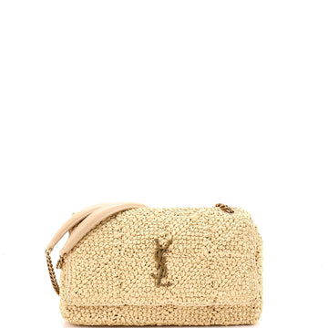 Jamie Flap Bag Crochet Raffia Medium