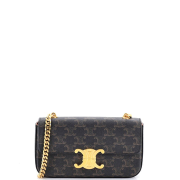 Triomphe Chain Shoulder Bag Triomphe Coated Canvas Small