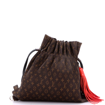 Explorer Shoulder Bag Pleated Monogram Canvas MM