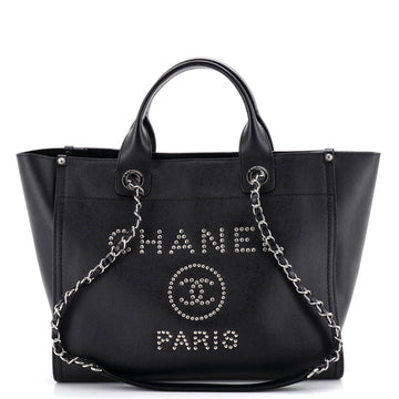Deauville Tote Studded Caviar Small