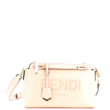 Logo By The Way Satchel Embossed Leather Medium
