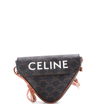 Triangle Crossbody Bag Triomphe Coated Canvas