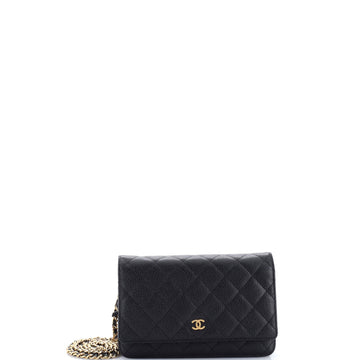 Wallet on Chain Quilted Caviar