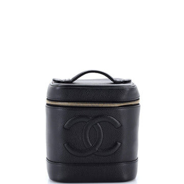 Vintage Timeless Cosmetic Case Caviar Tall