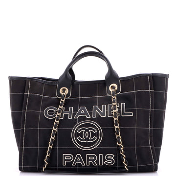 Deauville NM Tote Square Stitched Canvas Medium