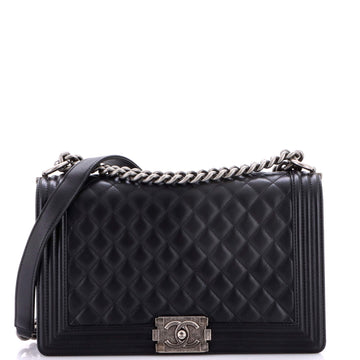 Boy Flap Bag Quilted Lambskin New Medium