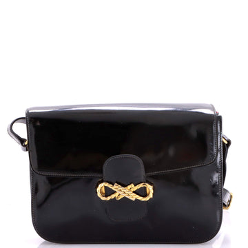 Vintage Carriage Flap Bag Leather Medium