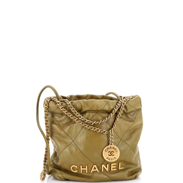 22 Chain Hobo Quilted Calfskin Mini