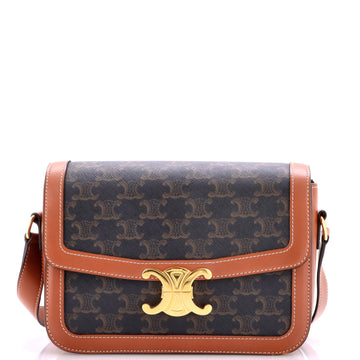Triomphe Shoulder Bag Triomphe Coated Canvas Medium