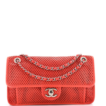 Up In The Air Flap Bag Perforated Leather Medium