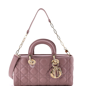 Lady D-Joy Bag Cannage Quilt Lambskin Medium