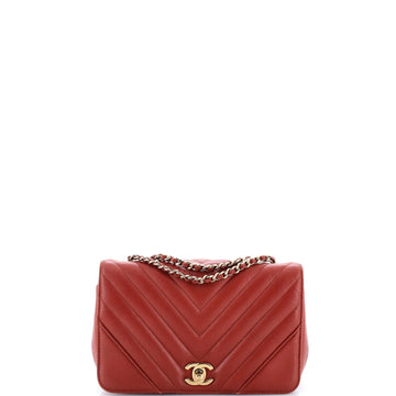 Statement Flap Bag Chevron Calfskin Mini