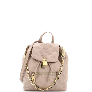 Coussin Backpack Monogram Embossed Lambskin PM