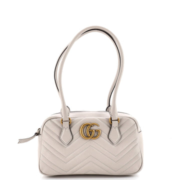 GG Marmont Top Handle Shoulder Bag Matelasse Leather Small