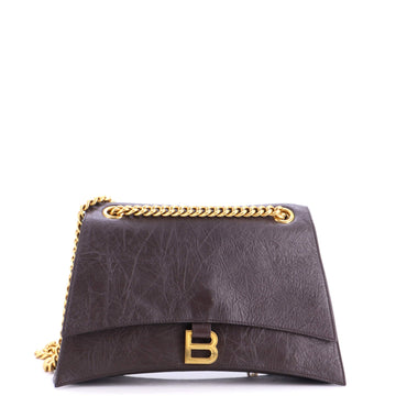Crush Chain Flap Bag Leather Medium