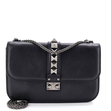 Glam Lock Shoulder Bag Leather Medium